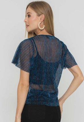 Blusa Antillas Azul Ragged Pf12120227