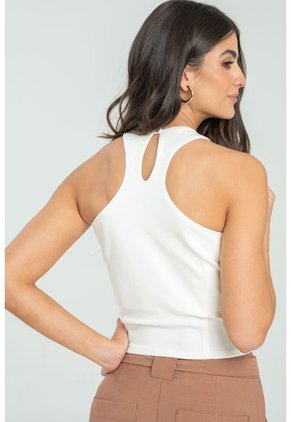 Top Atletico Malaga Blanco Ragged Pf12110826