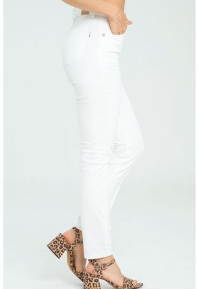 Jeans Skinny Natural Blanco Ragged Pf21350050