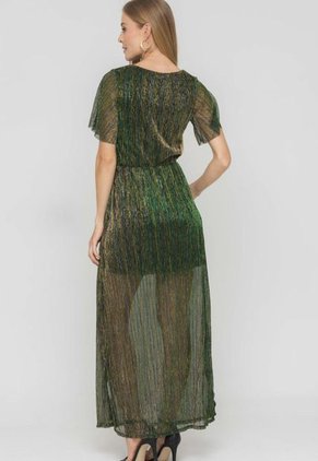 Vestido Holiday Verde Ragged Pf12510345