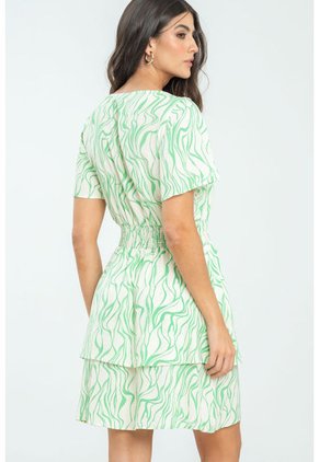 Vestido Paulina Verde Ragged Pf11511320