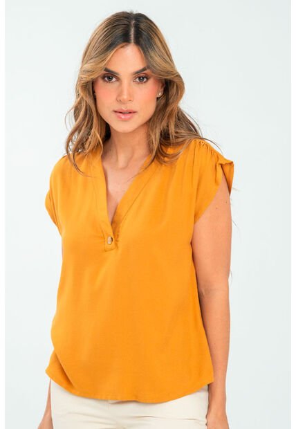 Blusa Ete Amarillo Ragged Pf11113016