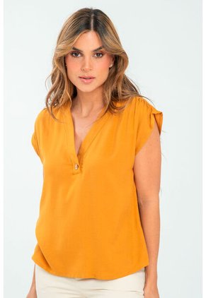Blusa Ete Amarillo Ragged Pf11113016