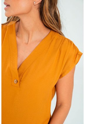 Blusa Ete Amarillo Ragged Pf11113016