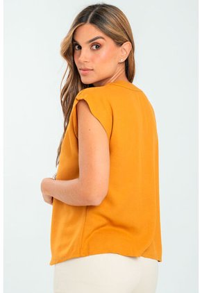 Blusa Ete Amarillo Ragged Pf11113016