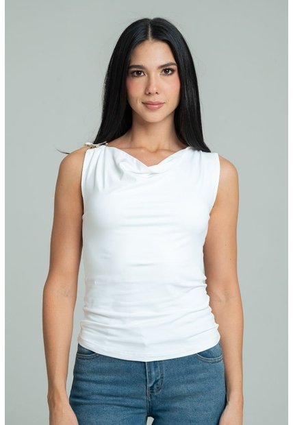 Top Shtaud Blanco Ragged Pf13120844