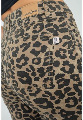 Pantalon Animal Print Café Ragged Pf21310031