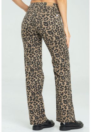 Pantalon Animal Print Café Ragged Pf21310031