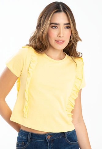 Camiseta Valty Amarillo Ragged Pf21120043 Ragged
