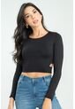 Crop Top Hideat Negro Ragged Pf13120802 de Ragged