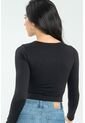 Crop Top Hideat Negro Ragged Pf13120802 de Ragged