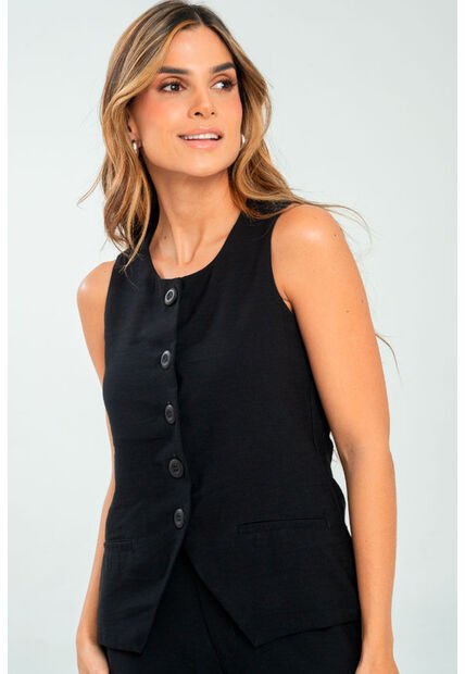 Chaleco Nholan Negro Ragged Pf11150047