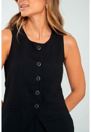 Chaleco Nholan Negro Ragged Pf11150047