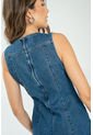 Vestido Midi Azul Ragged Pf21510017 de Ragged