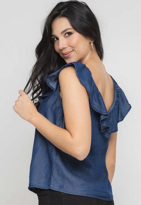 Blusa Turin Azul Ragged Pf51110965