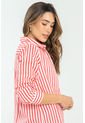 Camisa Boyfriend Rayas Rojo Ragged Pf11112919 de Ragged