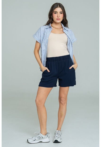 Short Elastico Azul Ragged Pf17340002