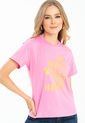 Camiseta Happy Rosa Ragged Pf21120037 de Ragged