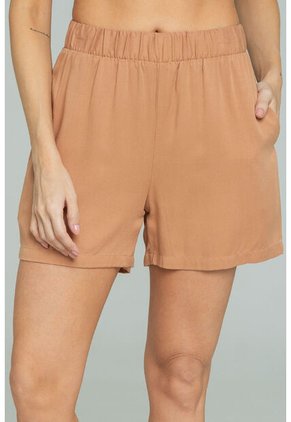 Short Elastico Beige Ragged Pf17340002