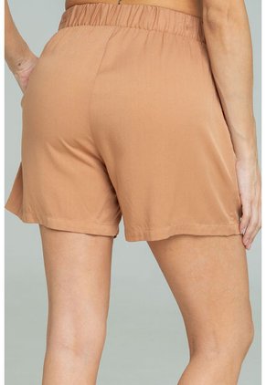Short Elastico Beige Ragged Pf17340002
