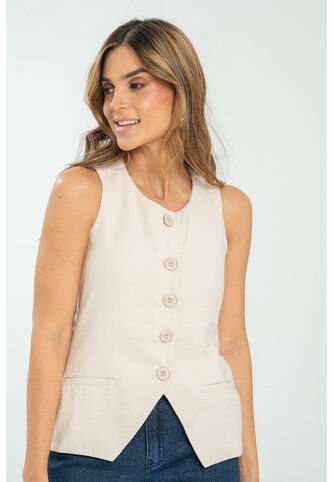 Chaleco Nholan Beige Ragged Pf11150047 Ragged