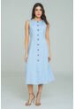 Vestido Midi Nhiya Azul Ragged Pf11511480 de Ragged