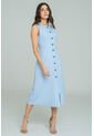 Vestido Midi Nhiya Azul Ragged Pf11511480 de Ragged