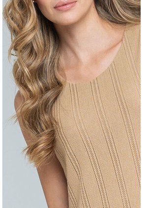 Vestido Largo Macihel Beige Ragged Pf11511414