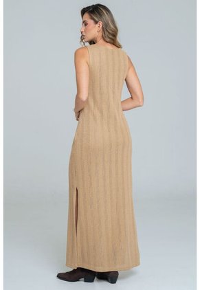Vestido Largo Macihel Beige Ragged Pf11511414
