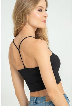 Top Khesia Negro Ragged Pf13120807