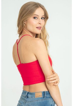 Top Khesia Rojo Ragged Pf13120807