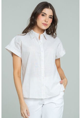 Camisa Nissi Beige Ragged Pf11113079 Ragged