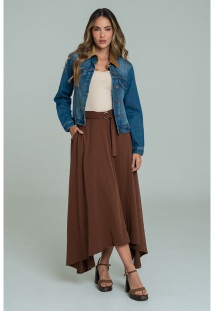 Falda Carey Café Ragged Pf11320534
