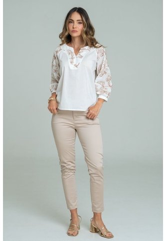Blusa Carmesi Blanco Ragged Pf11113170 Ragged