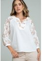 Blusa Carmesi Blanco Ragged Pf11113170 de Ragged