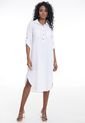 Vestido Lino Blanco Ragged Pf11511075 de Ragged