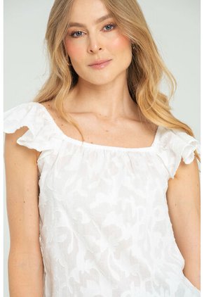 Blusa Ali Blanco Ragged Pf11113007