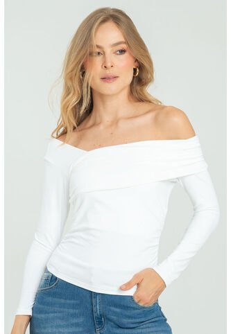 Top Escote Asimetrico Blanco Ragged Pf13120825 Ragged