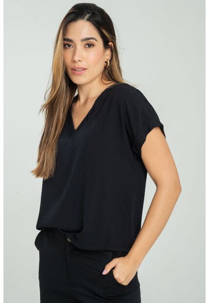 Blusa Calia Negro Ragged Pf17110068