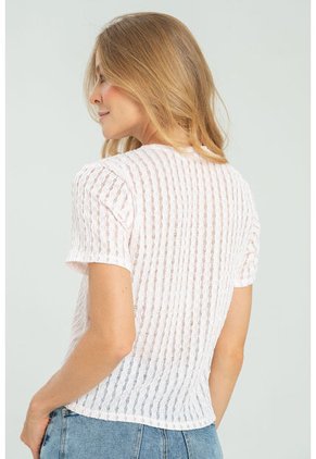 Blusa Nhova Rosa Ragged Pf11112994