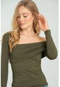 Top Escote Asimetrico Verde Ragged Pf13120825 de Ragged