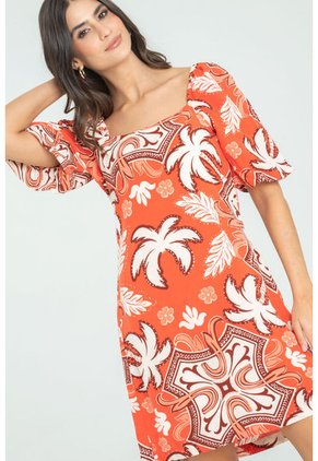 Vestido Mayorca Naranja Ragged Pf11511311