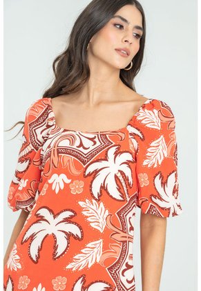 Vestido Mayorca Naranja Ragged Pf11511311