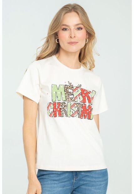 Camiseta Navidad 24 Blanco Ragged Pf21120083