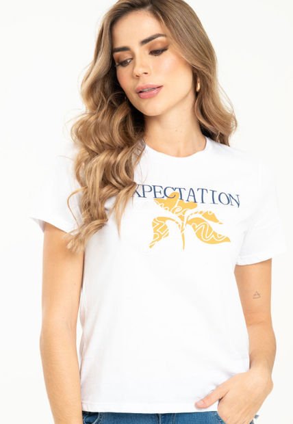 Camiseta Expectation Blanco Ragged Pf21120041