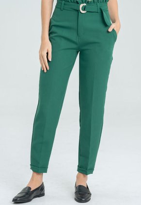 Pantalon Bolsa De Papel Verde Ragged Pf12310390