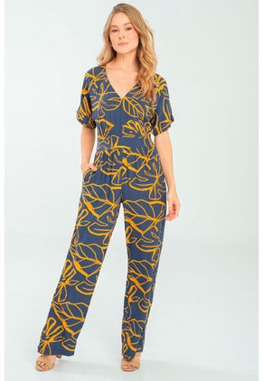 Enterizo Largo Phalma Azul Ragged Pf11530134