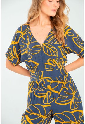 Enterizo Largo Phalma Azul Ragged Pf11530134