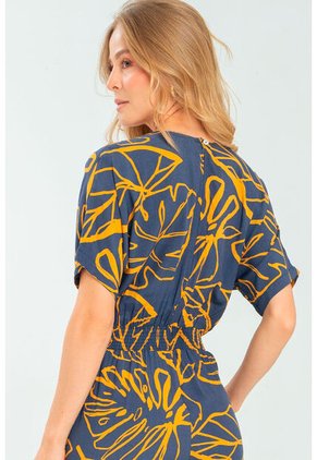 Enterizo Largo Phalma Azul Ragged Pf11530134