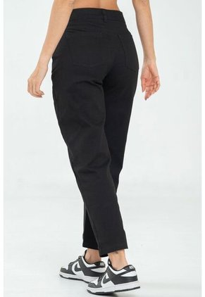 Pantalon Mom Cinco Bolsillos Negro Ragged Pf17310011
